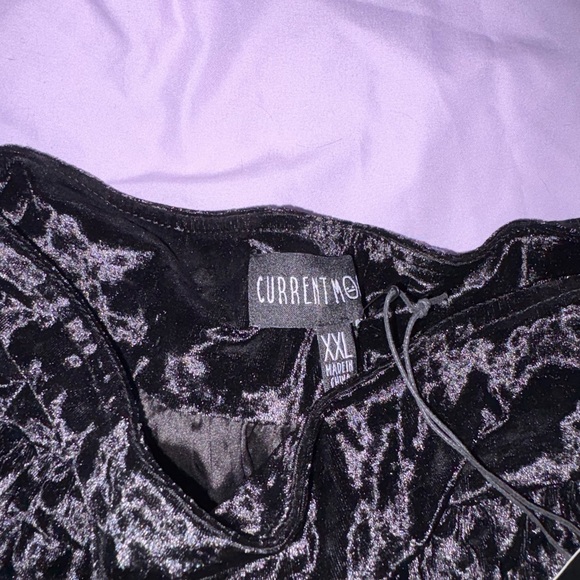 Black Velvet Bubble Skirt - Picture 4 of 4